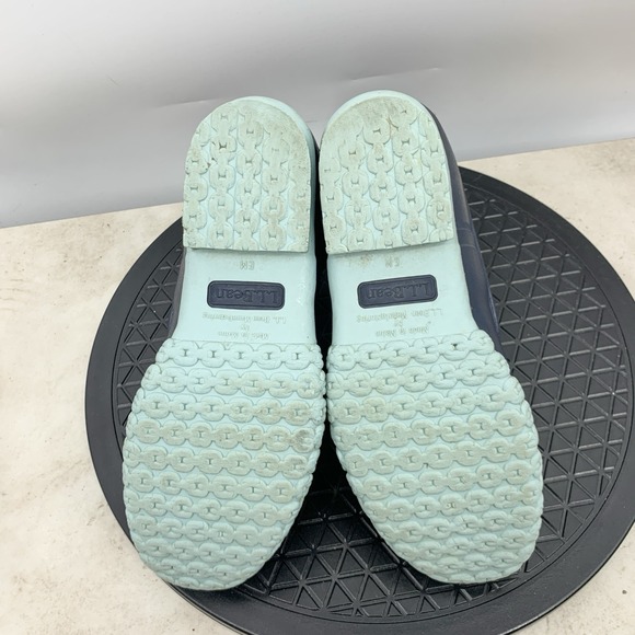 LL Bean Duck Boots Women Size 9 Shoes Blue Leather Rubber Padded Collar 6" Tie - Picture 9 of 9